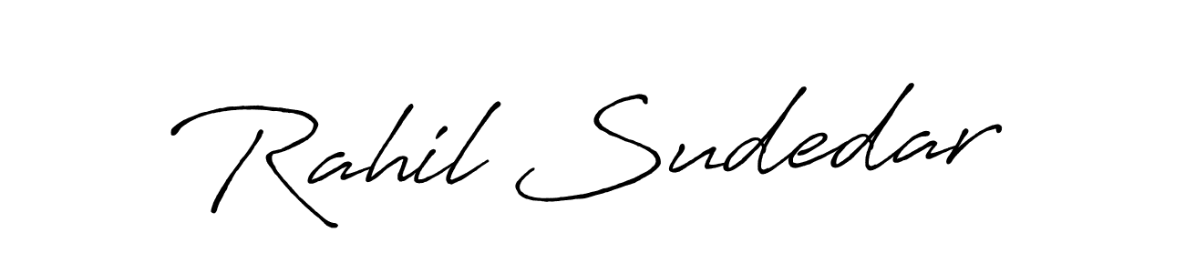 if you are searching for the best signature style for your name Rahil Sudedar. so please give up your signature search. here we have designed multiple signature styles  using Antro_Vectra_Bolder. Rahil Sudedar signature style 7 images and pictures png