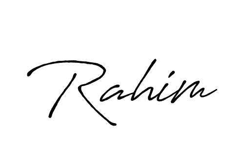 Create a beautiful signature design for name Rahim. With this signature (Antro_Vectra_Bolder) fonts, you can make a handwritten signature for free. Rahim signature style 7 images and pictures png