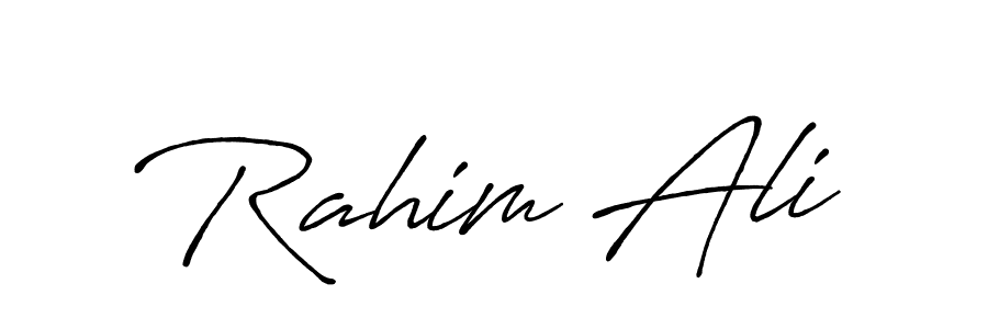 Use a signature maker to create a handwritten signature online. With this signature software, you can design (Antro_Vectra_Bolder) your own signature for name Rahim Ali. Rahim Ali signature style 7 images and pictures png