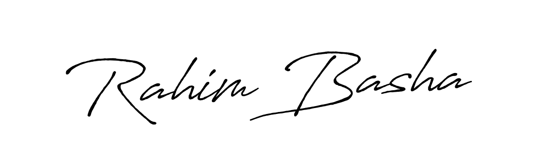 Design your own signature with our free online signature maker. With this signature software, you can create a handwritten (Antro_Vectra_Bolder) signature for name Rahim Basha. Rahim Basha signature style 7 images and pictures png