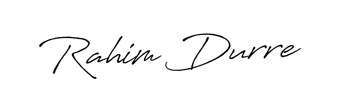 It looks lik you need a new signature style for name Rahim Durre. Design unique handwritten (Antro_Vectra_Bolder) signature with our free signature maker in just a few clicks. Rahim Durre signature style 7 images and pictures png