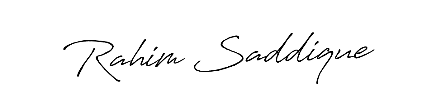 Make a short Rahim Saddique signature style. Manage your documents anywhere anytime using Antro_Vectra_Bolder. Create and add eSignatures, submit forms, share and send files easily. Rahim Saddique signature style 7 images and pictures png
