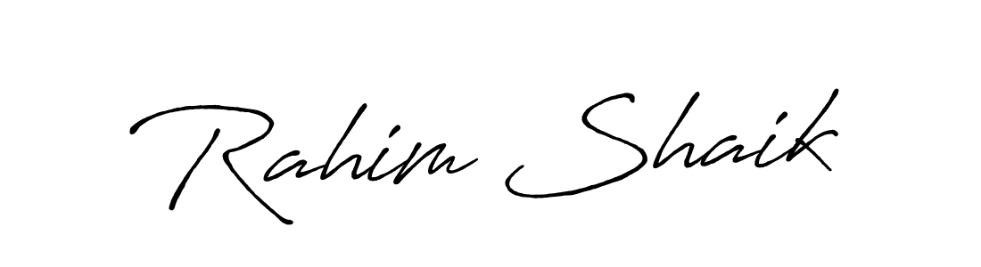 Antro_Vectra_Bolder is a professional signature style that is perfect for those who want to add a touch of class to their signature. It is also a great choice for those who want to make their signature more unique. Get Rahim Shaik name to fancy signature for free. Rahim Shaik signature style 7 images and pictures png