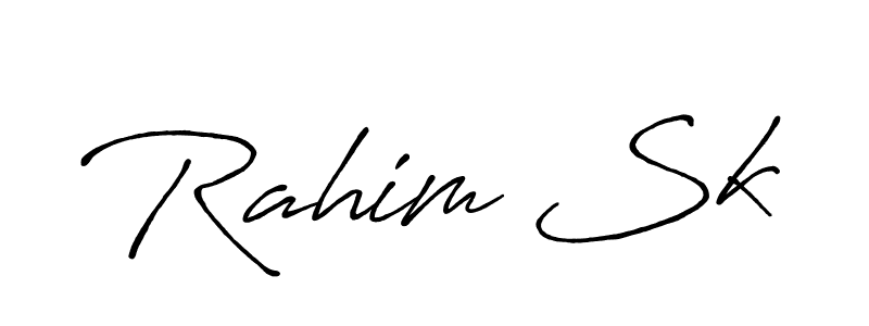 Rahim Sk stylish signature style. Best Handwritten Sign (Antro_Vectra_Bolder) for my name. Handwritten Signature Collection Ideas for my name Rahim Sk. Rahim Sk signature style 7 images and pictures png
