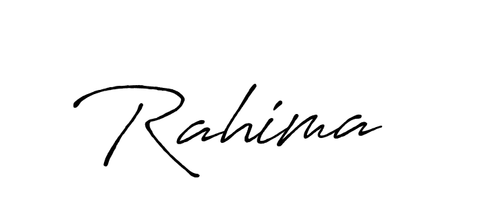 Design your own signature with our free online signature maker. With this signature software, you can create a handwritten (Antro_Vectra_Bolder) signature for name Rahima . Rahima  signature style 7 images and pictures png