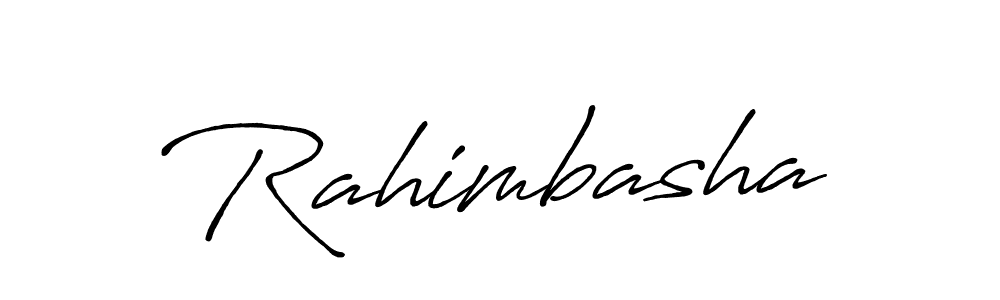 Also we have Rahimbasha name is the best signature style. Create professional handwritten signature collection using Antro_Vectra_Bolder autograph style. Rahimbasha signature style 7 images and pictures png