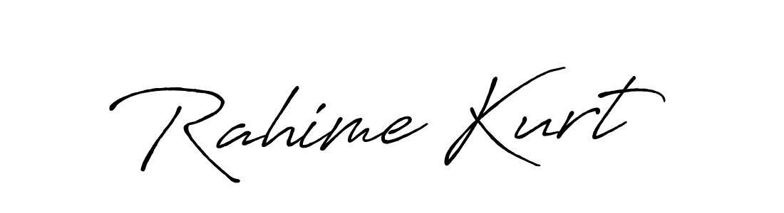 Antro_Vectra_Bolder is a professional signature style that is perfect for those who want to add a touch of class to their signature. It is also a great choice for those who want to make their signature more unique. Get Rahime Kurt name to fancy signature for free. Rahime Kurt signature style 7 images and pictures png