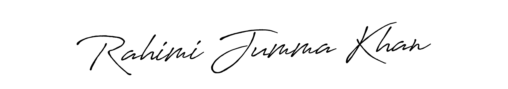 Make a short Rahimi Jumma Khan signature style. Manage your documents anywhere anytime using Antro_Vectra_Bolder. Create and add eSignatures, submit forms, share and send files easily. Rahimi Jumma Khan signature style 7 images and pictures png