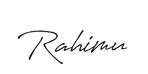 Design your own signature with our free online signature maker. With this signature software, you can create a handwritten (Antro_Vectra_Bolder) signature for name Rahimu. Rahimu signature style 7 images and pictures png