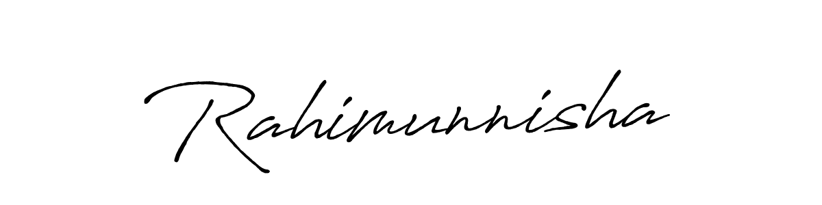 This is the best signature style for the Rahimunnisha name. Also you like these signature font (Antro_Vectra_Bolder). Mix name signature. Rahimunnisha signature style 7 images and pictures png