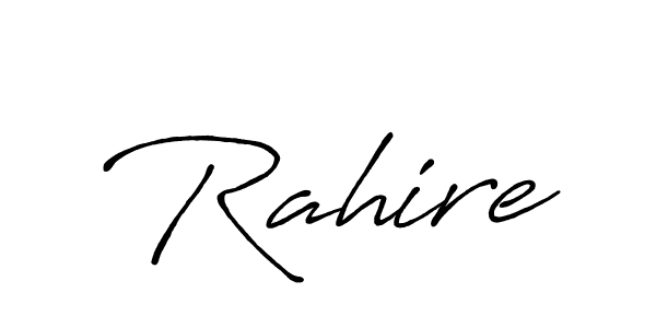 Also You can easily find your signature by using the search form. We will create Rahire name handwritten signature images for you free of cost using Antro_Vectra_Bolder sign style. Rahire signature style 7 images and pictures png