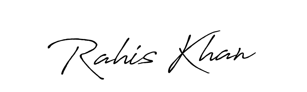 Also we have Rahis Khan name is the best signature style. Create professional handwritten signature collection using Antro_Vectra_Bolder autograph style. Rahis Khan signature style 7 images and pictures png