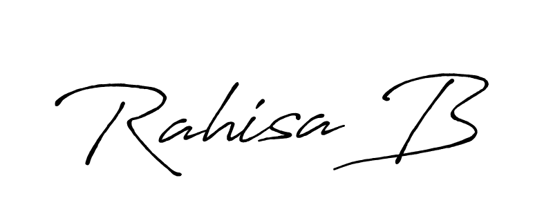 How to make Rahisa B signature? Antro_Vectra_Bolder is a professional autograph style. Create handwritten signature for Rahisa B name. Rahisa B signature style 7 images and pictures png