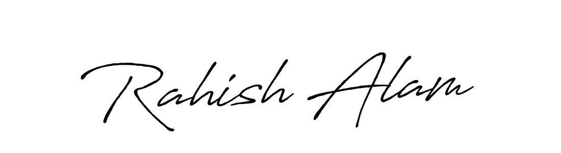 Make a beautiful signature design for name Rahish Alam. With this signature (Antro_Vectra_Bolder) style, you can create a handwritten signature for free. Rahish Alam signature style 7 images and pictures png