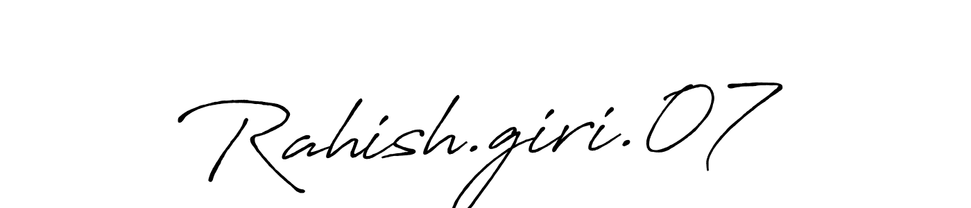 How to Draw Rahish.giri.07 signature style? Antro_Vectra_Bolder is a latest design signature styles for name Rahish.giri.07. Rahish.giri.07 signature style 7 images and pictures png