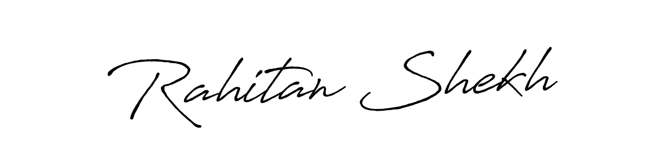 How to make Rahitan Shekh signature? Antro_Vectra_Bolder is a professional autograph style. Create handwritten signature for Rahitan Shekh name. Rahitan Shekh signature style 7 images and pictures png