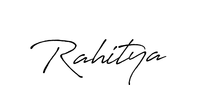 You can use this online signature creator to create a handwritten signature for the name Rahitya. This is the best online autograph maker. Rahitya signature style 7 images and pictures png