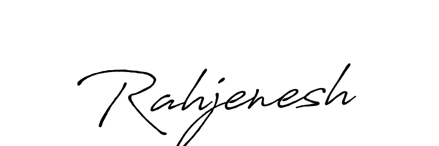 Make a beautiful signature design for name Rahjenesh. With this signature (Antro_Vectra_Bolder) style, you can create a handwritten signature for free. Rahjenesh signature style 7 images and pictures png