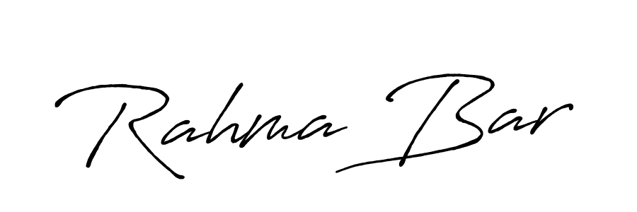 Create a beautiful signature design for name Rahma Bar. With this signature (Antro_Vectra_Bolder) fonts, you can make a handwritten signature for free. Rahma Bar signature style 7 images and pictures png