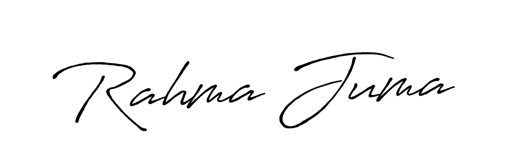 Use a signature maker to create a handwritten signature online. With this signature software, you can design (Antro_Vectra_Bolder) your own signature for name Rahma Juma. Rahma Juma signature style 7 images and pictures png