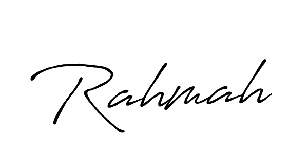 Also we have Rahmah name is the best signature style. Create professional handwritten signature collection using Antro_Vectra_Bolder autograph style. Rahmah signature style 7 images and pictures png