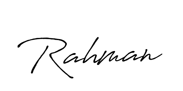 Create a beautiful signature design for name Rahman. With this signature (Antro_Vectra_Bolder) fonts, you can make a handwritten signature for free. Rahman signature style 7 images and pictures png