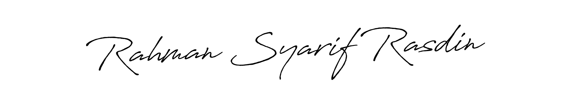 Similarly Antro_Vectra_Bolder is the best handwritten signature design. Signature creator online .You can use it as an online autograph creator for name Rahman Syarif Rasdin. Rahman Syarif Rasdin signature style 7 images and pictures png