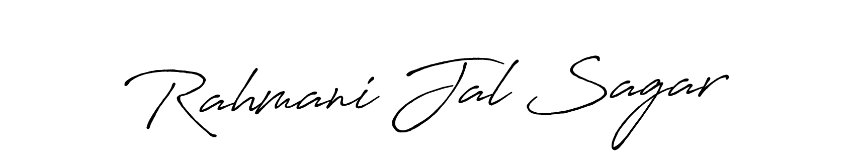 The best way (Antro_Vectra_Bolder) to make a short signature is to pick only two or three words in your name. The name Rahmani Jal Sagar include a total of six letters. For converting this name. Rahmani Jal Sagar signature style 7 images and pictures png
