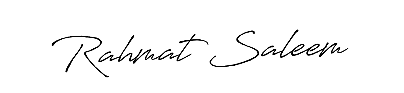 The best way (Antro_Vectra_Bolder) to make a short signature is to pick only two or three words in your name. The name Rahmat Saleem include a total of six letters. For converting this name. Rahmat Saleem signature style 7 images and pictures png