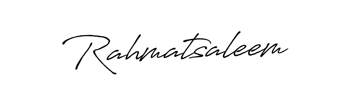 Also we have Rahmatsaleem name is the best signature style. Create professional handwritten signature collection using Antro_Vectra_Bolder autograph style. Rahmatsaleem signature style 7 images and pictures png