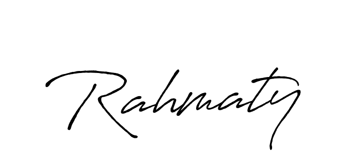 Rahmaty stylish signature style. Best Handwritten Sign (Antro_Vectra_Bolder) for my name. Handwritten Signature Collection Ideas for my name Rahmaty. Rahmaty signature style 7 images and pictures png