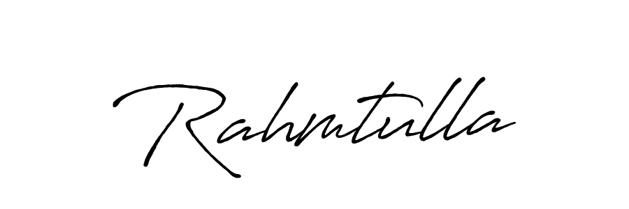 Design your own signature with our free online signature maker. With this signature software, you can create a handwritten (Antro_Vectra_Bolder) signature for name Rahmtulla. Rahmtulla signature style 7 images and pictures png