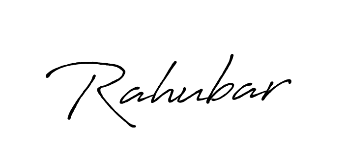 Create a beautiful signature design for name Rahubar. With this signature (Antro_Vectra_Bolder) fonts, you can make a handwritten signature for free. Rahubar signature style 7 images and pictures png