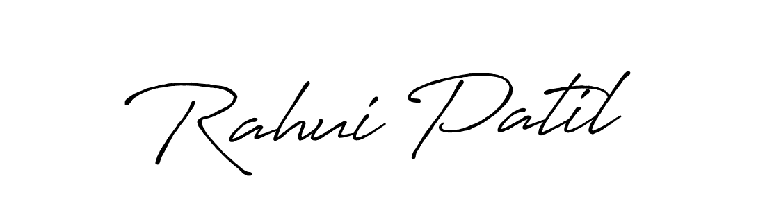 This is the best signature style for the Rahui Patil name. Also you like these signature font (Antro_Vectra_Bolder). Mix name signature. Rahui Patil signature style 7 images and pictures png