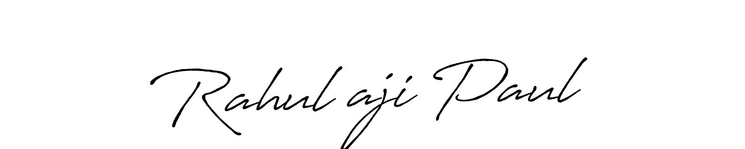 You should practise on your own different ways (Antro_Vectra_Bolder) to write your name (Rahul aji Paul) in signature. don't let someone else do it for you. Rahul aji Paul signature style 7 images and pictures png