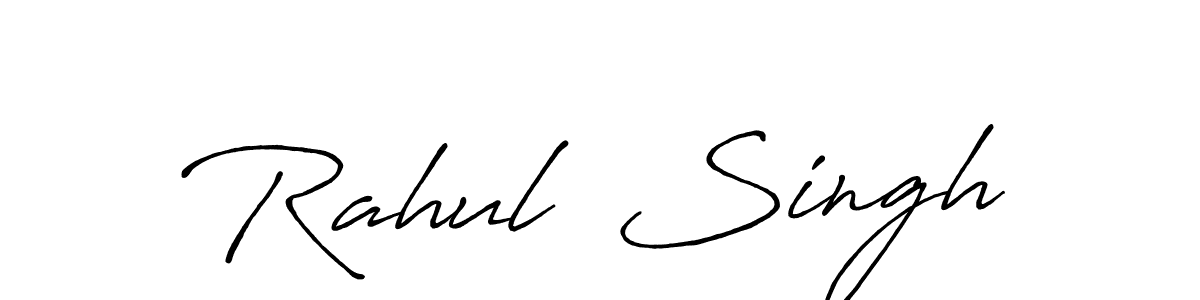 Antro_Vectra_Bolder is a professional signature style that is perfect for those who want to add a touch of class to their signature. It is also a great choice for those who want to make their signature more unique. Get Rahul  Singh name to fancy signature for free. Rahul  Singh signature style 7 images and pictures png
