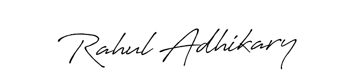 Rahul Adhikary stylish signature style. Best Handwritten Sign (Antro_Vectra_Bolder) for my name. Handwritten Signature Collection Ideas for my name Rahul Adhikary. Rahul Adhikary signature style 7 images and pictures png