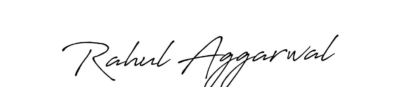 Make a beautiful signature design for name Rahul Aggarwal. With this signature (Antro_Vectra_Bolder) style, you can create a handwritten signature for free. Rahul Aggarwal signature style 7 images and pictures png