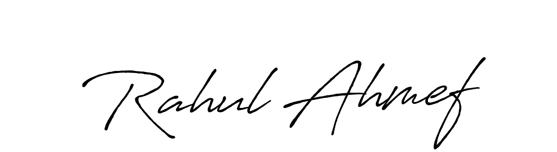 You can use this online signature creator to create a handwritten signature for the name Rahul Ahmef. This is the best online autograph maker. Rahul Ahmef signature style 7 images and pictures png