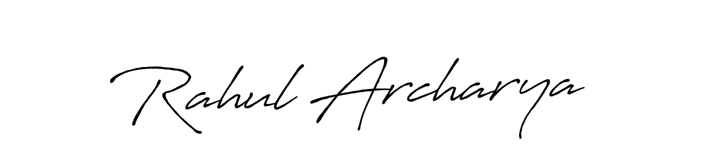 Design your own signature with our free online signature maker. With this signature software, you can create a handwritten (Antro_Vectra_Bolder) signature for name Rahul Archarya. Rahul Archarya signature style 7 images and pictures png