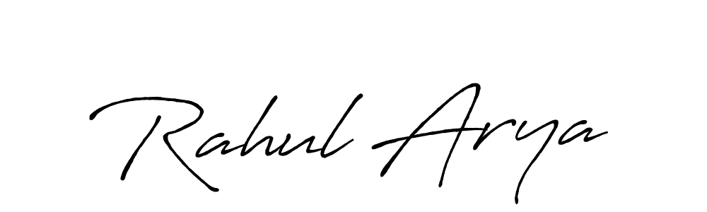 Create a beautiful signature design for name Rahul Arya. With this signature (Antro_Vectra_Bolder) fonts, you can make a handwritten signature for free. Rahul Arya signature style 7 images and pictures png