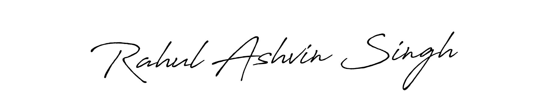 Create a beautiful signature design for name Rahul Ashvin Singh. With this signature (Antro_Vectra_Bolder) fonts, you can make a handwritten signature for free. Rahul Ashvin Singh signature style 7 images and pictures png