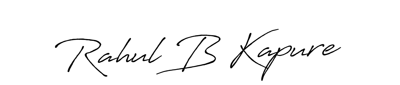 How to make Rahul B Kapure signature? Antro_Vectra_Bolder is a professional autograph style. Create handwritten signature for Rahul B Kapure name. Rahul B Kapure signature style 7 images and pictures png