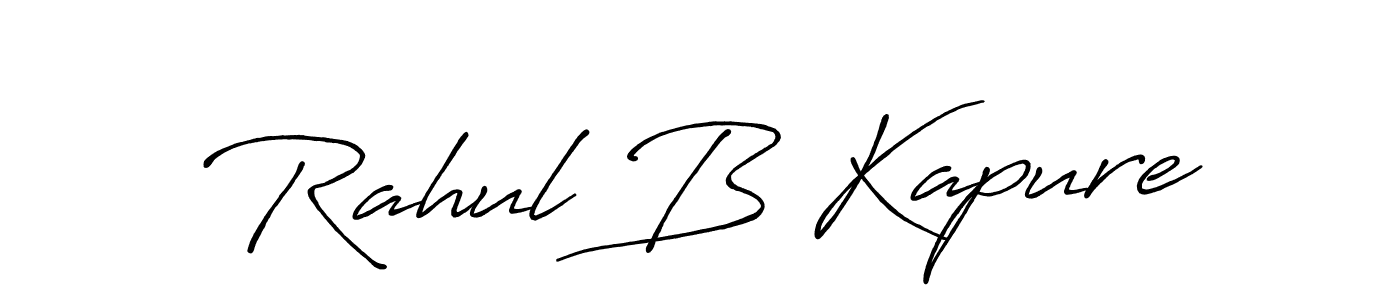 How to make Rahul B Kapure signature? Antro_Vectra_Bolder is a professional autograph style. Create handwritten signature for Rahul B Kapure name. Rahul B Kapure signature style 7 images and pictures png