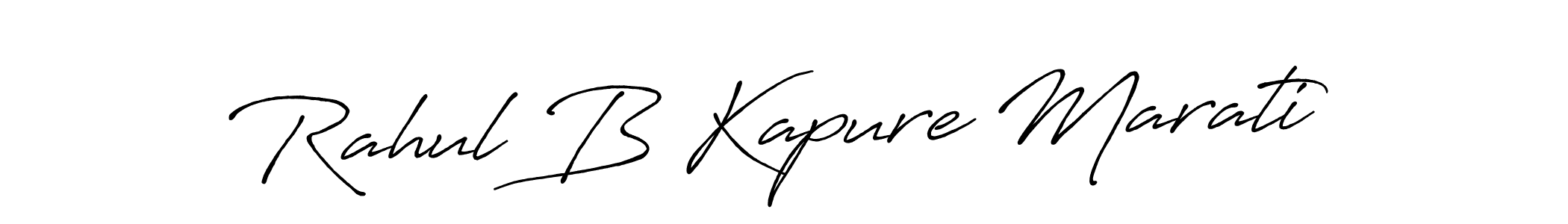 You can use this online signature creator to create a handwritten signature for the name Rahul B Kapure Marati. This is the best online autograph maker. Rahul B Kapure Marati signature style 7 images and pictures png