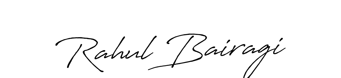 Antro_Vectra_Bolder is a professional signature style that is perfect for those who want to add a touch of class to their signature. It is also a great choice for those who want to make their signature more unique. Get Rahul Bairagi name to fancy signature for free. Rahul Bairagi signature style 7 images and pictures png