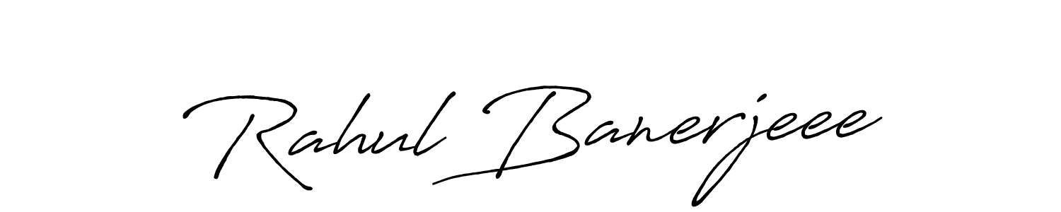 Also we have Rahul Banerjeee name is the best signature style. Create professional handwritten signature collection using Antro_Vectra_Bolder autograph style. Rahul Banerjeee signature style 7 images and pictures png