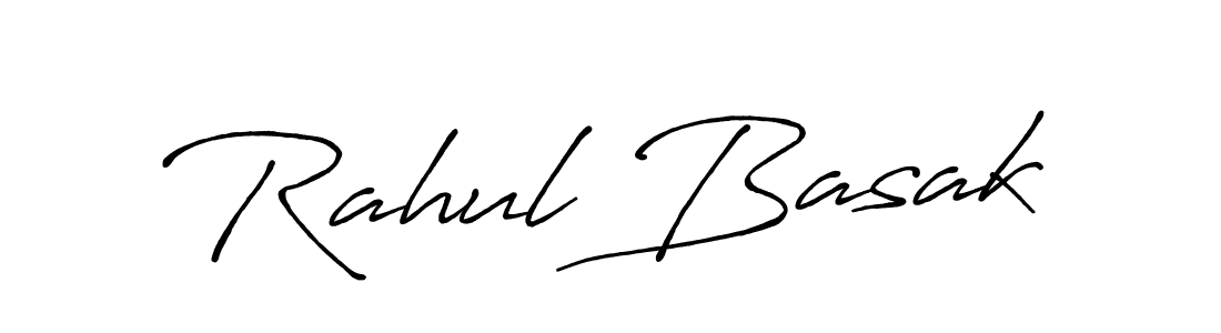 Create a beautiful signature design for name Rahul Basak. With this signature (Antro_Vectra_Bolder) fonts, you can make a handwritten signature for free. Rahul Basak signature style 7 images and pictures png