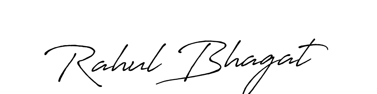 Create a beautiful signature design for name Rahul Bhagat. With this signature (Antro_Vectra_Bolder) fonts, you can make a handwritten signature for free. Rahul Bhagat signature style 7 images and pictures png