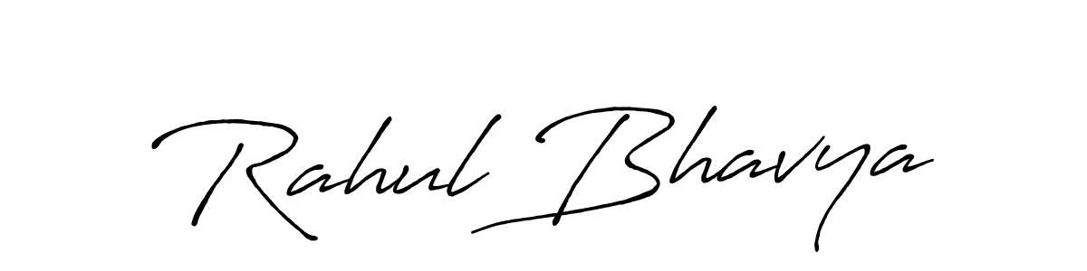 Rahul Bhavya stylish signature style. Best Handwritten Sign (Antro_Vectra_Bolder) for my name. Handwritten Signature Collection Ideas for my name Rahul Bhavya. Rahul Bhavya signature style 7 images and pictures png